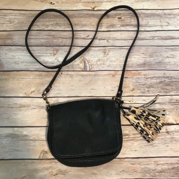 Urban Outfitters Handbags - Cooperative UO Mini Purse Tassel Leopard